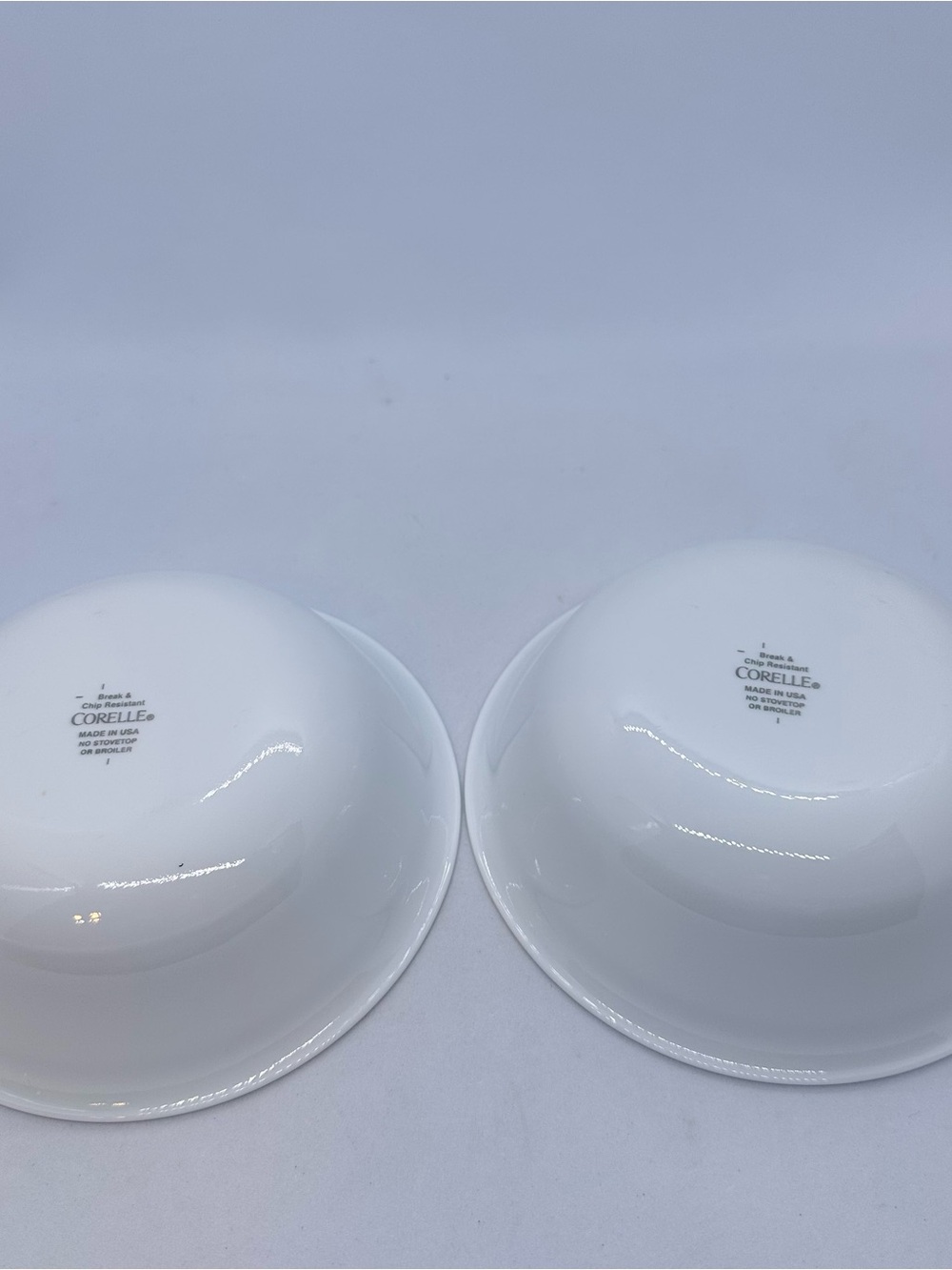 Set of 4 Corelle Vitrelle Classic Cafe Blue Soup Cereal Bowls w/ Stripes 6.25" - Picture 6 of 9